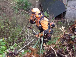 Débroussaillage de terrain difficile